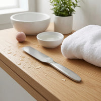 Double Sided Foot Exfoliator Stainless Steel Rasp Ergonomic Handle for Smooth Heels
