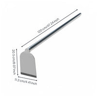 Thickened Steel Garden Hoe Portable Long Handle Hoe Soil Loosening Yard Tool Heavy Duty for Farmers, Gardeners, Vegetable Plot, Outdoor