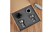 4 Pieces M17 Collet Nut Set Slotted Design 6x16.5 Collet Set Easy to Install Tool Accessory for Metalworking