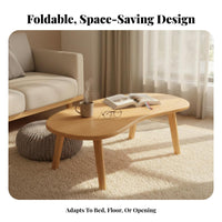 Space-Saving Folding Lap Desk Multi-Purpose Foldable Computer Stand Sturdy Bed Tray No Assembly Required for Remote Workers, Professionals, Bedroom, Bay opening, Dorm Room, Floor