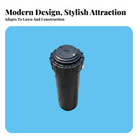 Wide Coverage 18-Hole Water Sprinkler Built-in Nozzle Cleaner Automatic Swinging Sprinkler Long-Lasting ABS Construction for Families, Yard