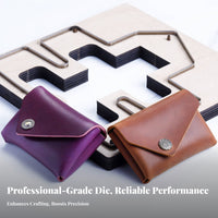 Double Tier Wallet Pattern Blade Wallet Making Pattern Card Holder Cutting Die Long-Lasting Card Holder Die Cutter