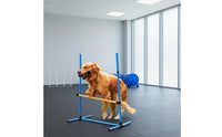 Easy Setup Agility Obstacle Course Set Portable Jump Hurdle Set Sturdy Weave Pole Kit Adjustable for Backyard