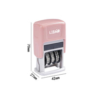 Built-in Ink Pad Self-Inking Date Stamp Refillable Adjustable Date Stamper for Teachers, Warehouse