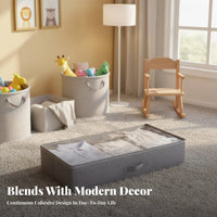Underbed Storage container Foldable Design Closet Organizer Space Saving for Students