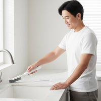 Multipurpose Sink Drain Crevice Brush Stiff Bristles Extendable Handle Cleaning Brush Ergonomic Grip 2-in-1 Precise Cleaning Tool Long-Lasting Material for Kitchen