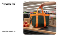 Long-Lasting Canvas Tool Carrier Wear-Resistant Heavy Duty Tool Tote Multi-Purpose for Shoppers, DIY Enthusiasts, Shopping, Home Repair