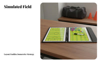 Double-Sided Attachable Coaching Board Sturdy Construction Soccer Strategy Board Water-Resistant for Locker Room