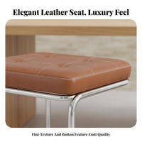 Designer Look Curved rear Accent Chair centuryera Modern aesthetic Dining Seating Soft Padded Seat Upholstered Bench Contemporary Design for Homeowners, Interior Designers, Adults, Restaurant, Entryway, Living Room, Bedroom