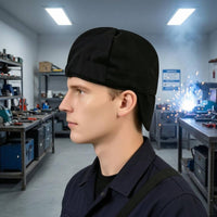 Cotton Duckbill Metalworking Cap Sweat Absorbing Metalworking Cap Breathable Safety Headwear Ember Guard Protection for Welders, Workers, Workshop