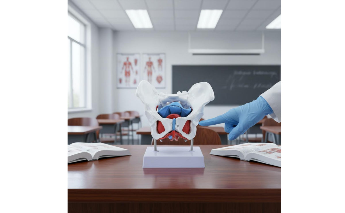 Female Hip Model with Stand Base and Removable Parts for Medical Teaching