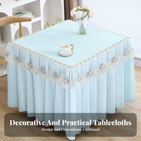 Dustproof Heater Table Cover Elegant Design Square Table Skirt Versatile Decor for Mahjong Players, Home Decorators, Kitchen, Party, Wedding