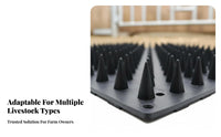 Relieves Itching Cattle Back Scratcher Helps with Shedding Spiky Cattle Body Brush Long-Lasting for Farmers, Ranchers, Stable, Barn, Pasture