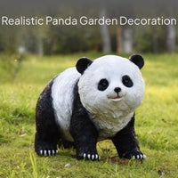 Outdoor Panda Sculpture, Realistic Garden Courtyard Decor, Villa Landscape