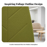 Rolling foliagepattern screen Freestanding Space Divider Mobile Design Privacy Screen for Interior Designers, Office Managers, School, Classroom, Lobby