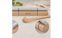 Bar Chime with Striker Handheld Energy Chime with Mallet Sound Healing Instrument Portable Wooden for Practitioners, Mindfulness