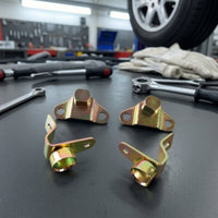 4 Pieces Zinc-Plated Tailgate Hinge Kit Stamped Steel Bed-Mounted Tailgate Hinge Heavy-Duty Hardware Long-Lasting for DIY Mechanics