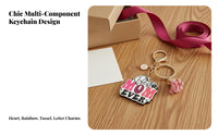Mama Letter Pendant Keychain Gift-Ready Mama Tassel Keychain Long-Lasting