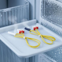 2 Pieces Yellow Insulated Leads Refrigerator Sensor Sensor Plastic Connector Fridge Sensor Sensor Locking Clip Cooling Part 45 Cm