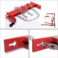 Engine Hoist Leveler Manual Engine Load Adjuster with Chains Heavysturdy Workshop Crane Accessory for Hobbyists, Home Garages