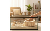 Hamster Sand Bath Compact Foraging Box Litter Pan for Hamsters, Small Pets