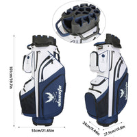 13 Pockets 14-Way Golf Bag Oxford Cloth 14-Slot Golf Bag Multi-Compartment Design Sports Gear Full Length Dividers for Men
