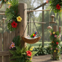 Bird Feeder Bowl Easy to Clean Hanging Tray Quick Drain Pet Supply for Backyard