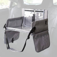 Portable Sketch Surface Tray Waterproof Surface Young Child Travel Lap Table Multiple Storage Pockets Kids Tray for Road Trips