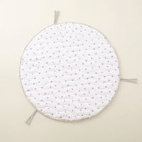 Infant Play Mat Round Baby Floor Mat Quilted Playmat Soft Lightweight for Infants, Nursery, Playroom