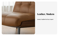 Genuine Leather Curved Shell Accent Chair Nordic Design Single Sofa Italian Inspired Armchair artisanal aesthetic for Interior Designers, Homeowners, Adults, Living Room, Bedroom, Lounge Area, studying corner