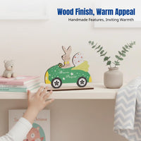 Wooden Hare Figurine, Modern Minimalist Craft, Kids Room Decor, Photography Prop