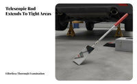 Telescopic Inspection Mirror Stainless Under Vehicle Inspection Mirror Adjustable Length Non-Slip Grip for Inspectors