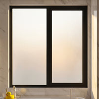 Window Film Privacy for Home Office, Frosted Window Film with Opaque Finish, Self-Adhesive Window Frosting Film, PVC Material 90cm x 1m Size