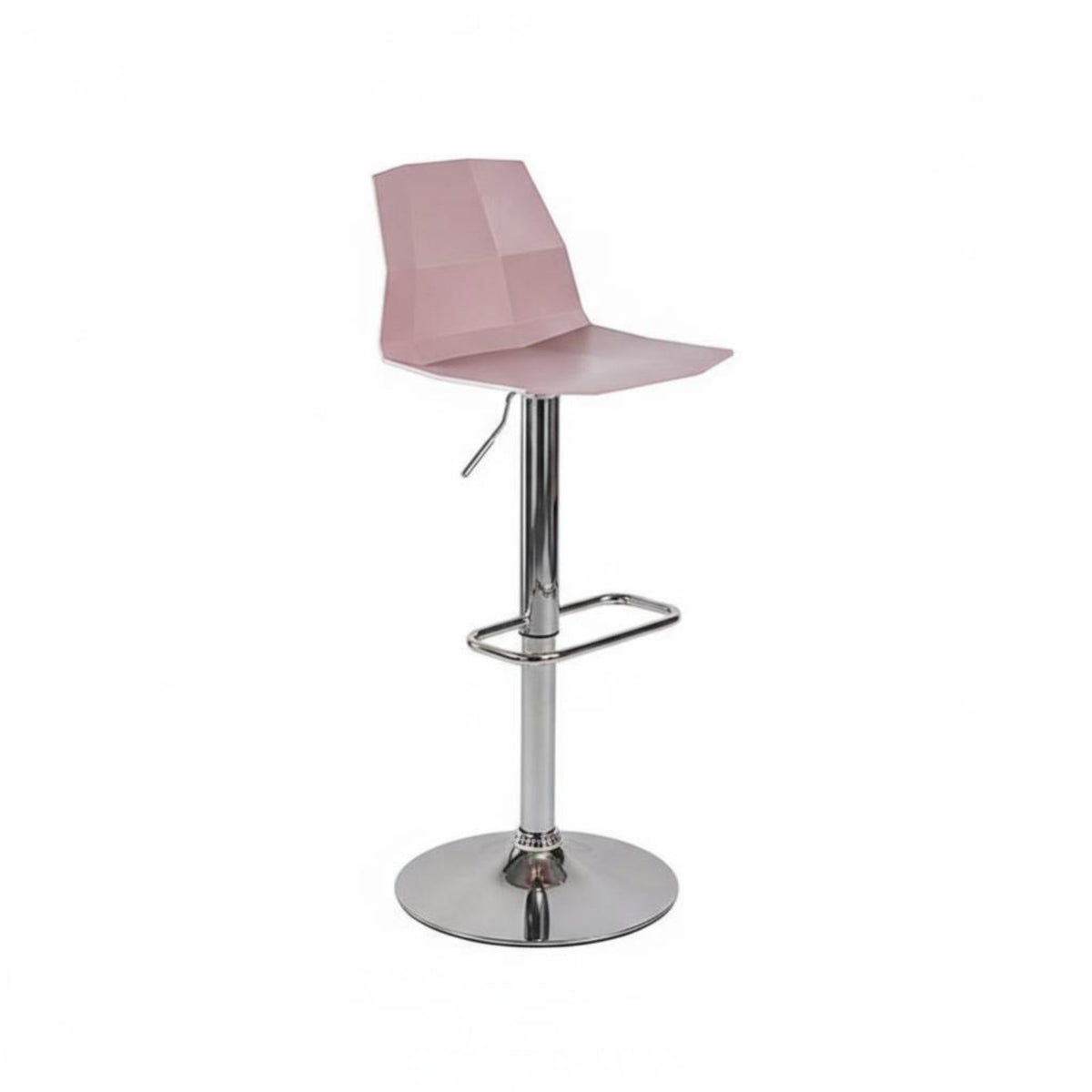 Nordic Design Adjustable rotating Stool with Backrest Modern Minimalist Bar Chair Integrated Footrest Seating Furniture for Homeowners, Business Owners, Adults, Reception Area, Restaurant, Kitchen, Dining Room