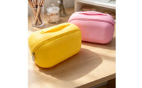 Large Capacity Silicone Makeup Bag Portable Waterproof Cosmetic Bag Stain-Resistant Beauty Storage
