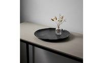 Hammered Aluminum Tray Metal Shallow Display Tray Distressed for Tabletop, Living Room, Entryway