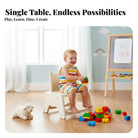 Child-Safe Design Peanut Shaped Table and Chair Set Polished Edges Adjustable Height Kids Desk Set Sturdy Construction Height Adjustable Toddler Desk Easy to Clean for Toddlers, Preschoolers, Kindergarten, Preschool, Daycare, Classroom
