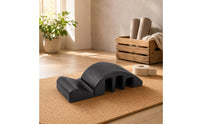 Contoured Pilates Spine Corrector Textured Stretching Aid Stepped Profile Pilates Arched Arched for Floor Exercises