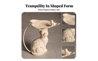 Sculpted Cat Tray Textured Cast Iron Cat Tray