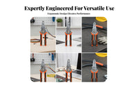 Spring-Loaded Multifunction Wire Stripper Insulated Handles Wire Stripping Plier Cutting Cutting Edges Electrical Plier Multi-Purpose