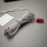 Insulated Speaker Cable Bare Stripped Ends Speaker Wire Silver-Gray Audio Wiring Coiled