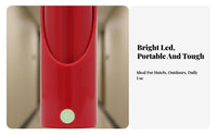 Wall Mounted Flashlight Compact Size Emergency Wall Torch Battery Powered Mini Flashlight with Holder for Visitors, Guesthouse, Apartment, Restaurant