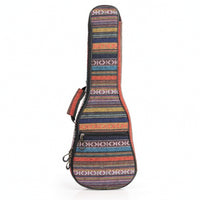 Ukulele Backpack Ethnic-Style Ukulele Bag with Pocket Woven for Students, Travel, Lessons, Rehearsals