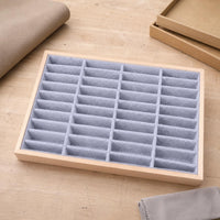 Cloth-Lined-Lined Bracelet Display Tray Rectangular Jewelry Display Tray Compartments Storage Organizer Safeguarding