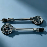 2 Pieces Drum Leg with Caster Adjustable Bass Drum Leg Non-Slip Hardware for Rehearsal Studio