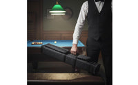 Carry Handle 9 Hole Cue Case Long-Lasting Billiard Cue Tube Large Capacity Padded Shoulder Strap for Travel, Tournament