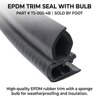 EPDM Rubber Seal Strip for Car Doors and Cabinets Weatherstrip Gasket, Waterproof Heat Resistant Noise Reduction