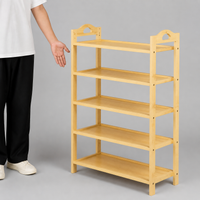 Freestanding Wooden Food Display Rack, Buffet Risers, Restaurant Kitchen Display Unit, Modern Hot Pot Food Stand