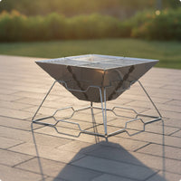 Briquette Grill with Carry Bag Convenient Portable Grill with Storage Bag for Campers, Backpackers, Picnics