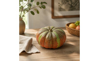 Pumpkin Prop Realistic Pumpkin with Stem Ribbed Decorative Foam Pumpkins for Autumn Display, Harvest Decor